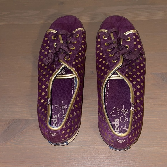 Keds x Taylor Swift Purple and Gold Polka Dot Shoes - Women’s Size 8.5 - Picture 6 of 8